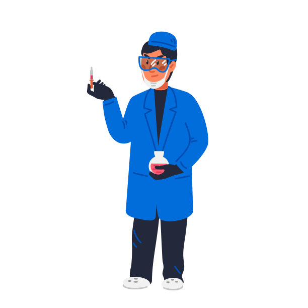 科学家们，科学家们穿着实验服，检查红色图片下载