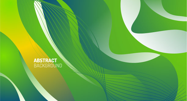 波浪型流体梯度抽象线条图片下载