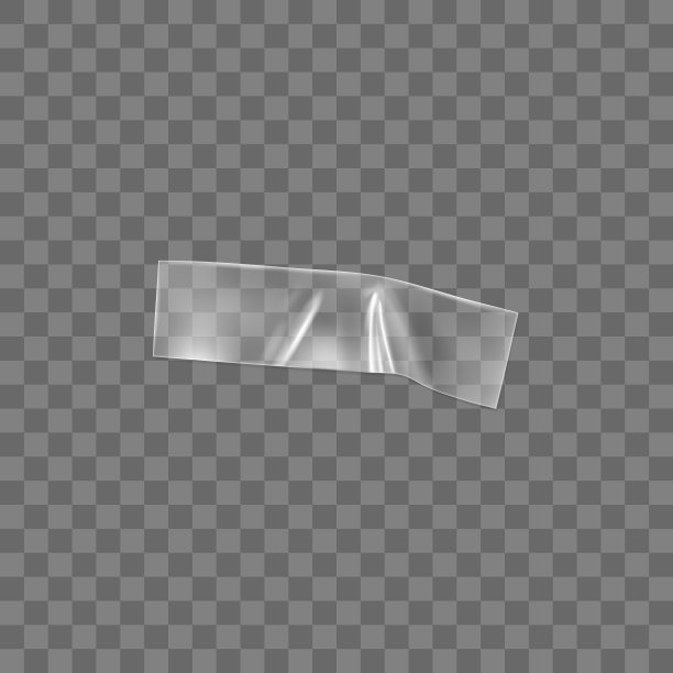 透明胶带隔离在透明背景上。折皱胶胶带用于照片和纸固定。现实的皱条孤立的3d矢量插图图片下载