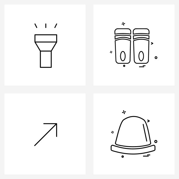 像素完美线条图标：闪光图片下载