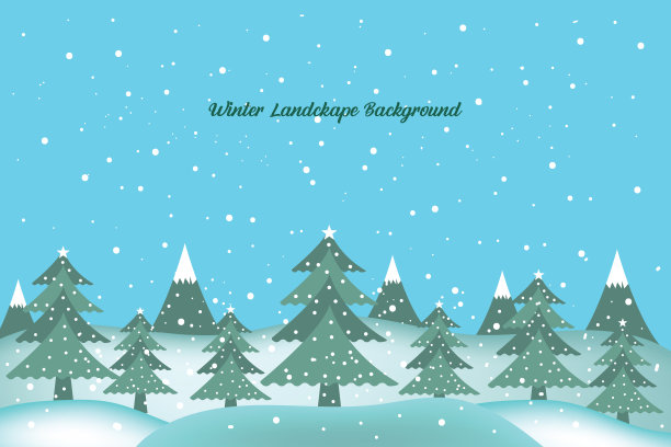 冬季插画素材ID：384260712