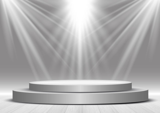 在聚光灯下用讲台展示背景图片下载