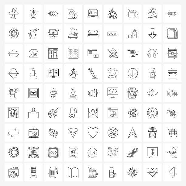股票图标设置81线符号电子图片下载