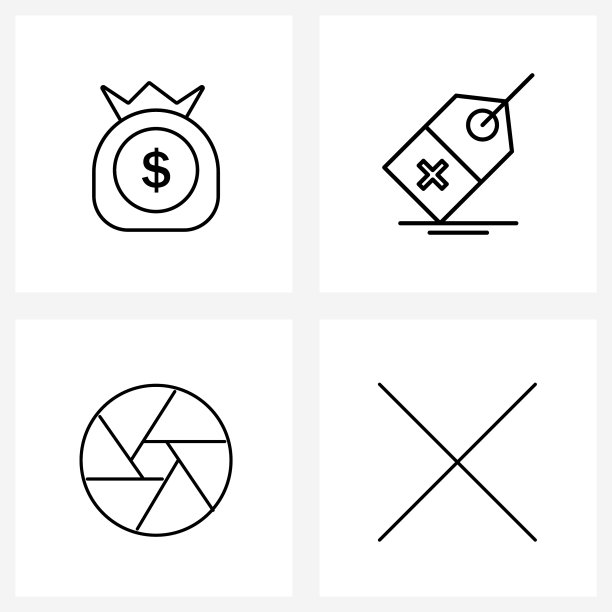 像素完美设置4行图标如金融图片下载