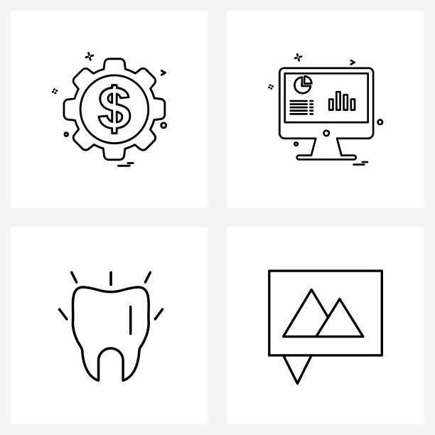 现代风格以四线象形网格为基础图片下载