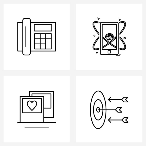简单设置4行图标，如移动婚礼图片下载