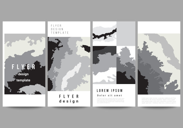 矢量布局传单，横幅设计模板网站广告设计，垂直传单设计，网站装饰背景。景观背景装饰，半色调图案粗犷纹理。图片下载