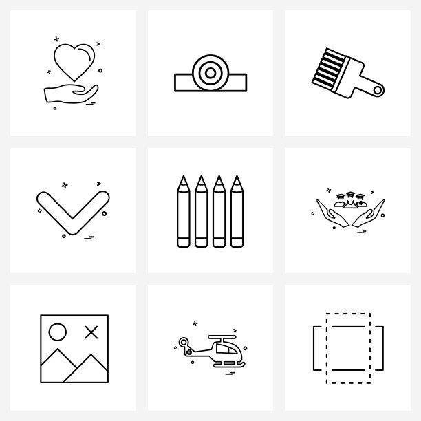 股票图标设置9线颜色符号图片下载