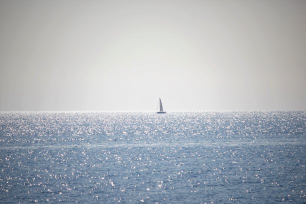 日落的海图片下载