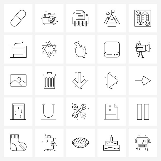 股票图标设置25线符号地图路线图片下载