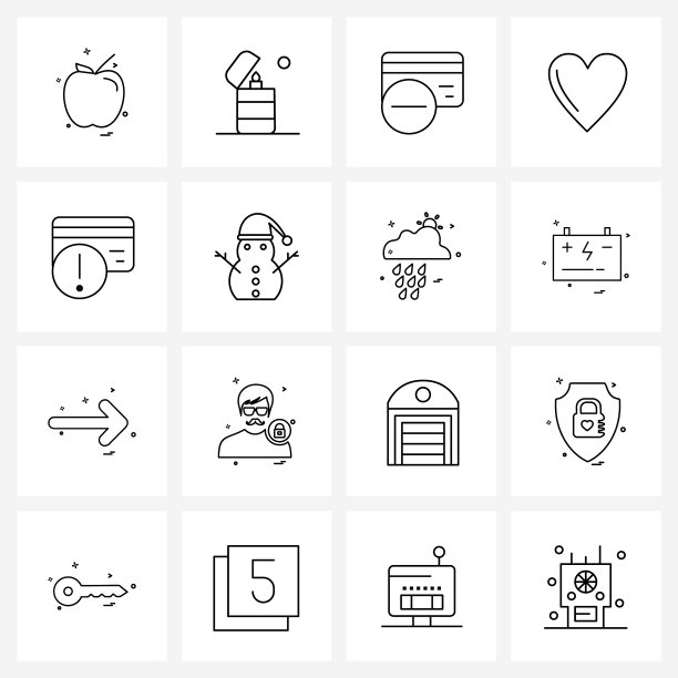 像素完美设置16行图标卡等图片下载