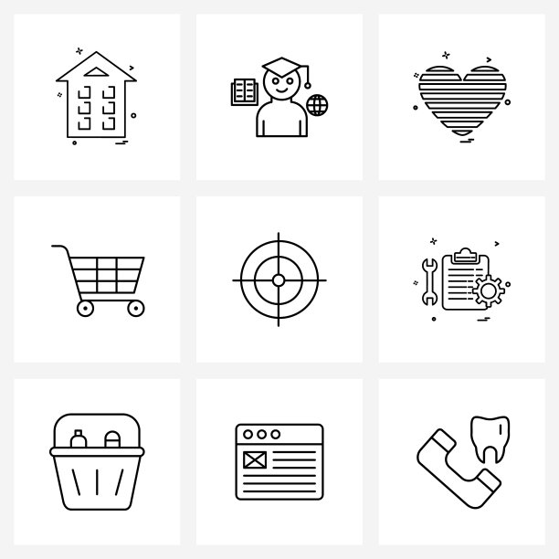 9 .界面线图标设置现代符号图片下载