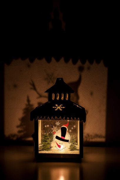 圣诞蜡烛灯图片下载