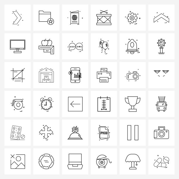 设置36行图标标志和符号齿轮新的图片下载