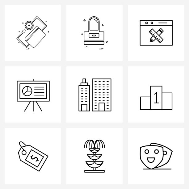 9 .界面线图标设置现代符号图片下载