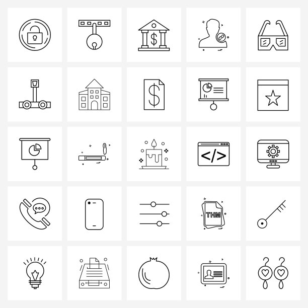 通用图标像素完美的符号图片下载