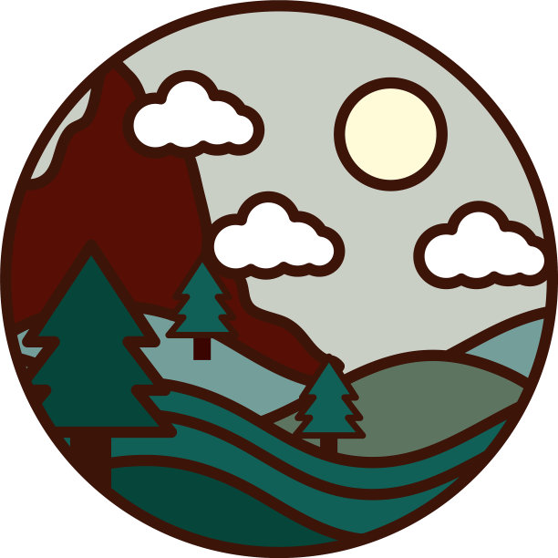 山水自然，山松林，阳光图片下载