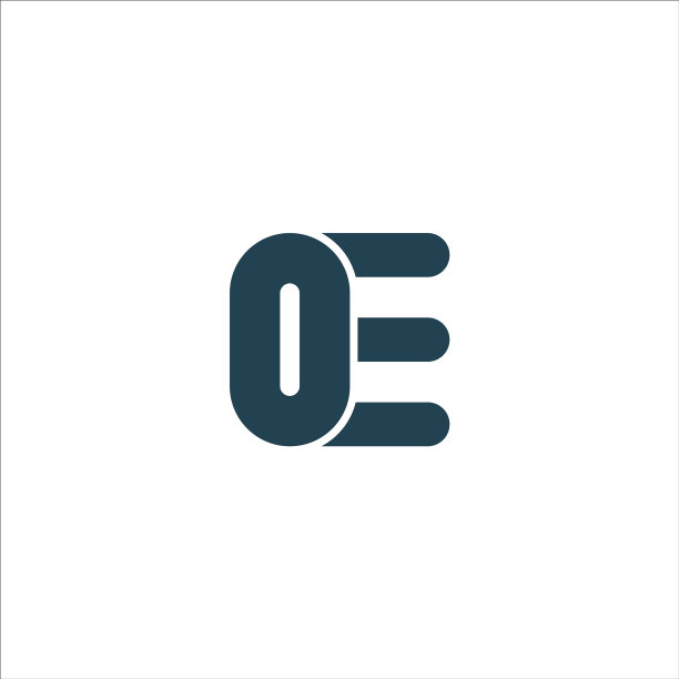 EO或OE字母标志设计模板图片下载