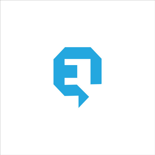 首字母EQ或QE标志设计模板图片下载