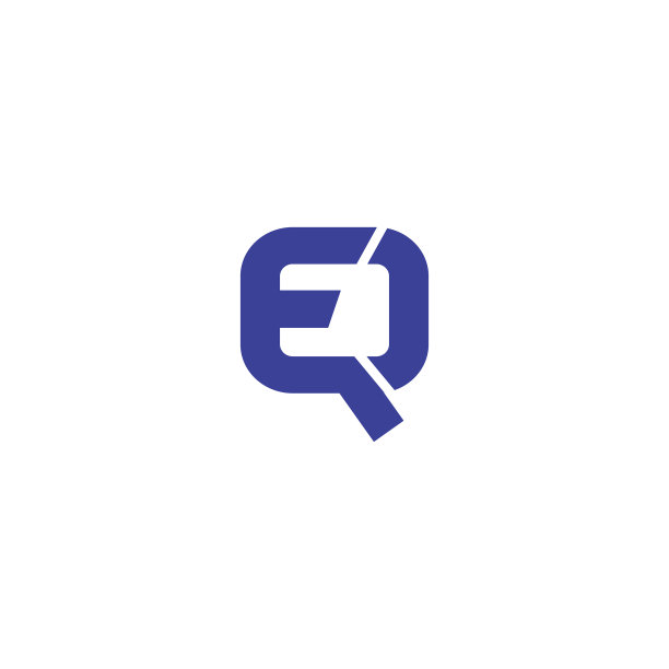 首字母EQ或QE标志设计模板图片下载