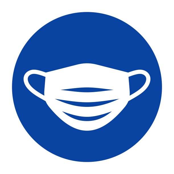 医用口罩标志。请戴上口罩。必须佩戴口罩。图片下载