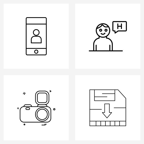 4 .界面线图标设置现代符号图片下载