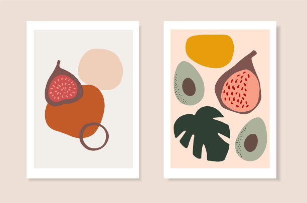 设置夏季艺术贺卡邀请函图片下载