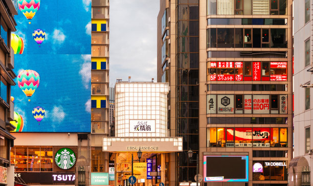 大阪，e静音bashi-suji购物街图片下载
