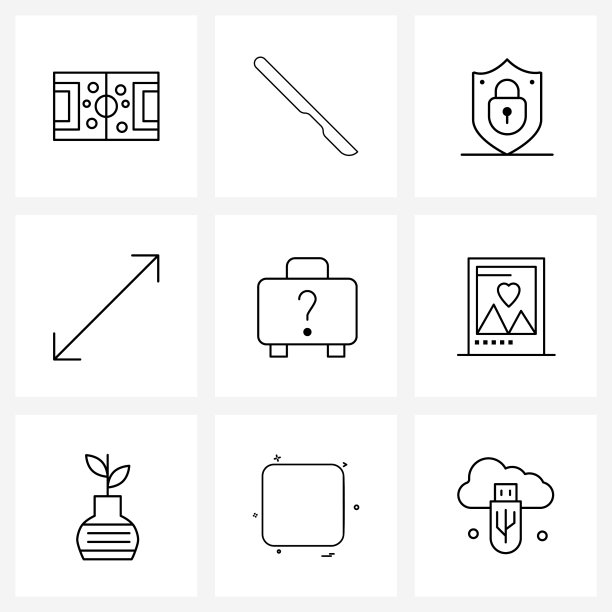 9 .界面线图标设置现代符号图片下载