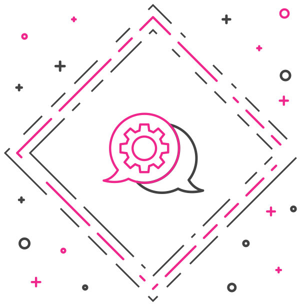 线路语音气泡聊天图标孤立在白色图片下载