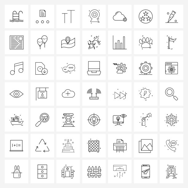 UI设置49个基本行的图标时钟时间caps图片下载