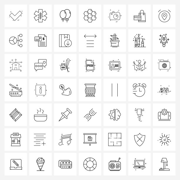 49界面线图标设置现代符号图片下载