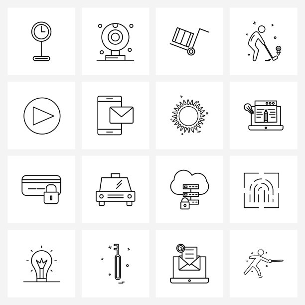 设置16行图标符号和符号指针图片下载