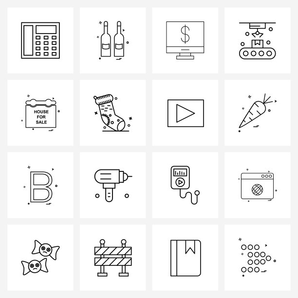 16 .界面线图标设置现代符号图片下载