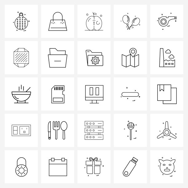 25界面线图标设置现代符号图片下载