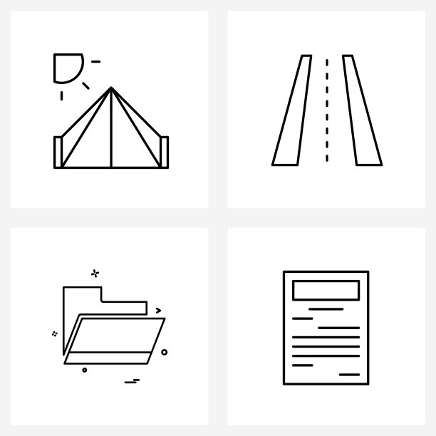 4 .万能线条图标像素完美符号图片下载