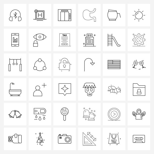 像素完美设置36行图标如水壶图片下载