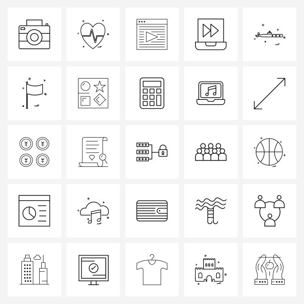 现代样式设25行象形网格为基础图片下载