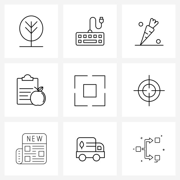 9 .界面线图标设置现代符号图片下载