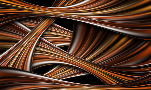 抽象彩色流体波浪设计图片下载