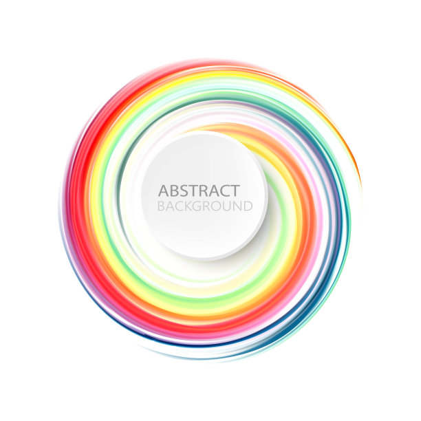 彩虹漩涡-抽象的彩色背景图片下载