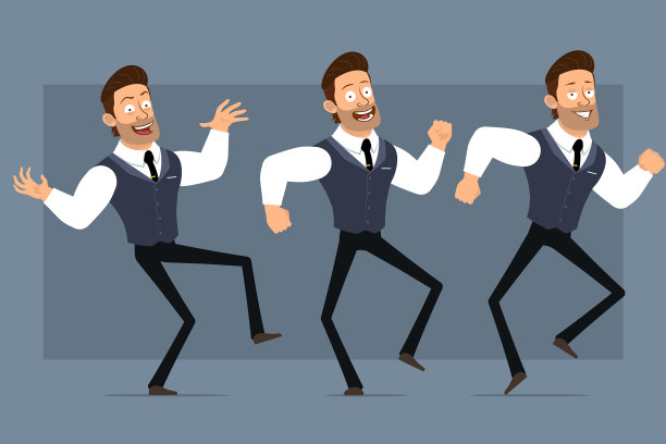 卡通强壮肌肉男孩的性格设定图片下载