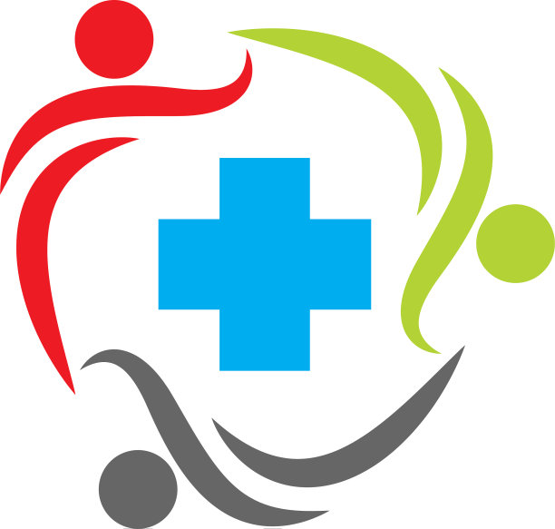 社区关爱团队合作理念标志图片下载