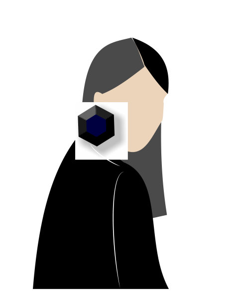 时尚素描女孩在灰色图片下载