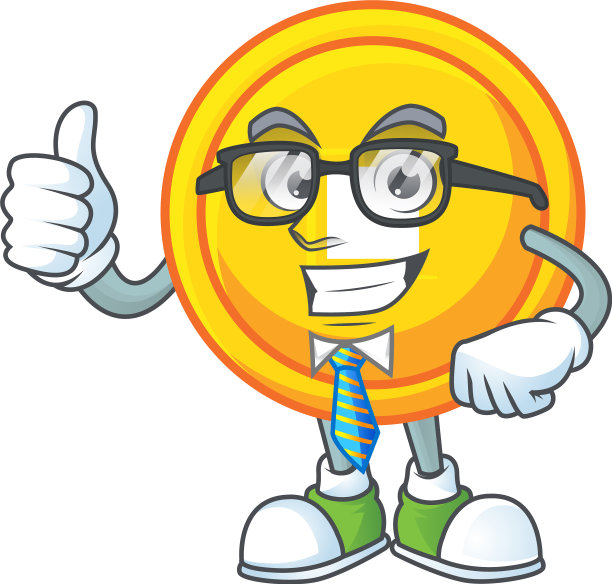 商人戴着中国金币的眼镜图片下载