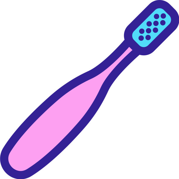 机械牙刷俯视图图标轮廓图片下载