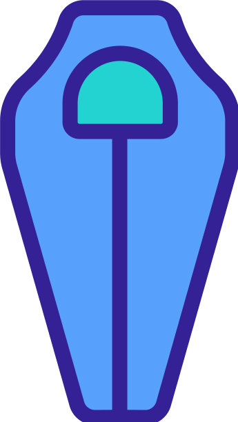 缩小茧睡袋图标图片下载