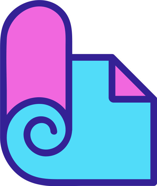 卷起地毯图标轮廓图片下载