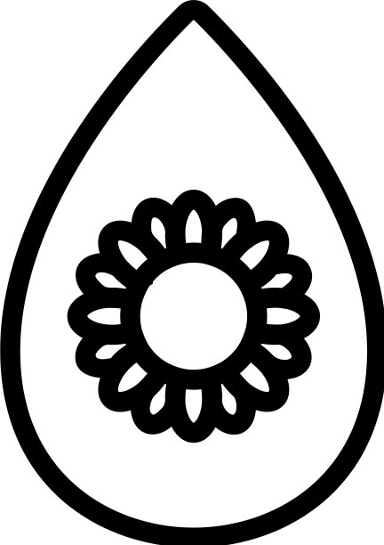 滴葵花油图标轮廓图片下载
