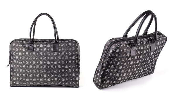 电脑和笔记本电脑包隔离在白色背景图片下载